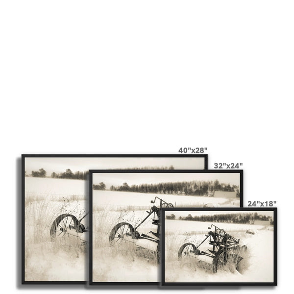 Plowing's Past - Farm Life Canvas Print by doingly