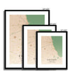 Vintage - Chicago 5 - Map Matte Print by doingly