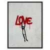 Hanging onto Love - Street Art Canvas Print by doingly