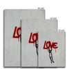 Hanging onto Love 8 - Street Art Canvas Print by doingly