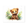 Jungle Baby Animals - Bear 6 - Animal Poster Print by doingly