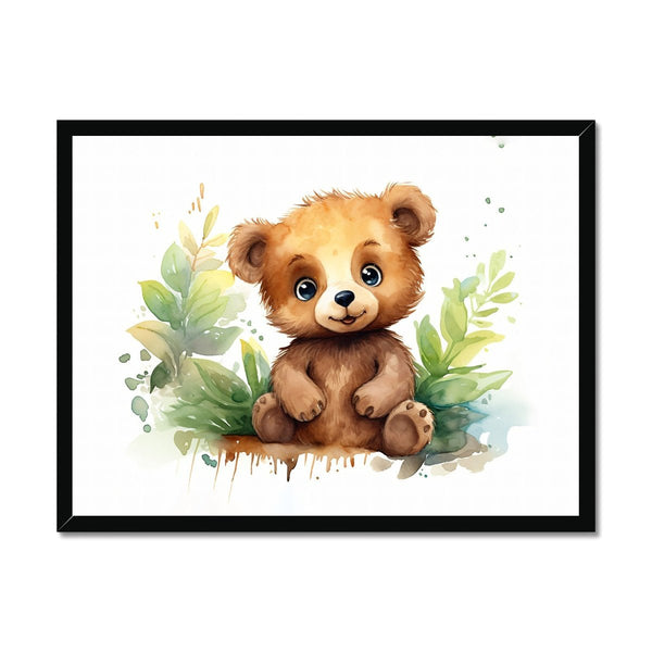 Jungle Baby Animals - Bear 1 - Animal Poster Print by doingly