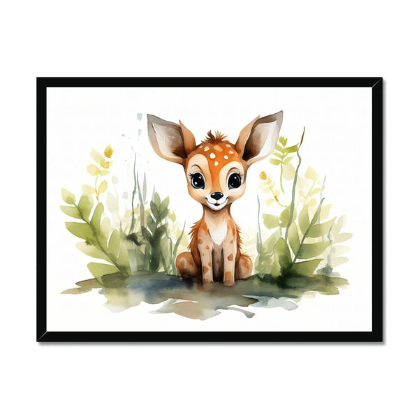 Jungle Baby Animals - Deer 1 - Animal Poster Print by doingly