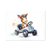Jungle Baby Animals - Horse Car 6 - Animal Poster Print by doingly