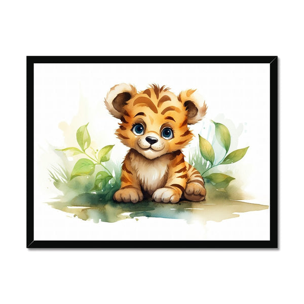 Jungle Baby Animals - Tiger 1 - Animal Poster Print by doingly