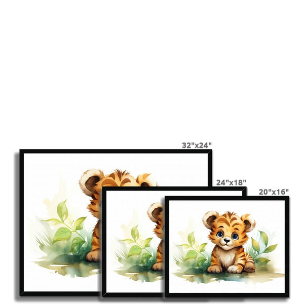Jungle Baby Animals - Tiger 5 - Animal Poster Print by doingly