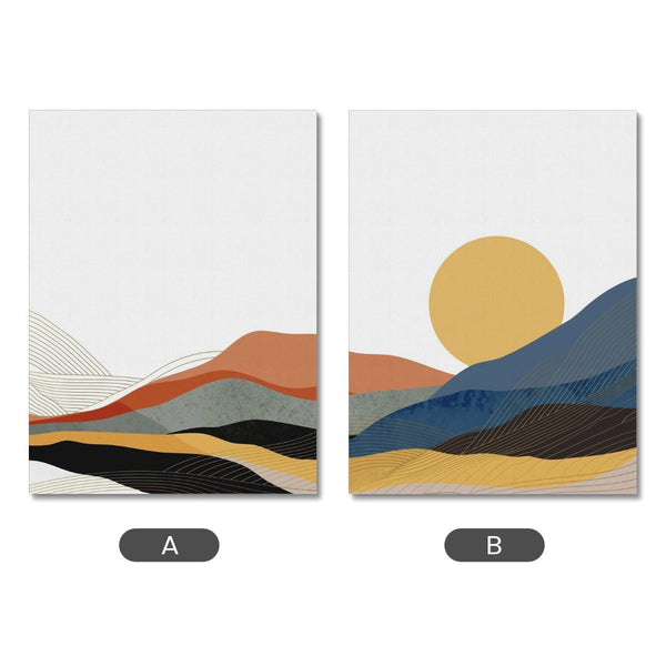 Minimal Mountains - Dual Canvas Print by doingly
