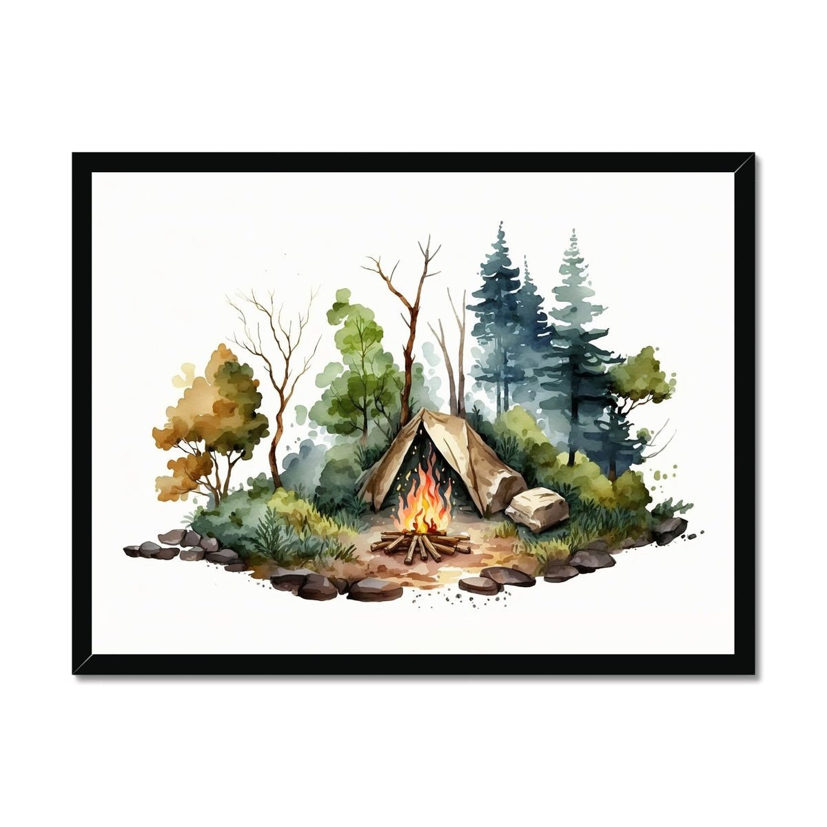 Nature's Serenity - Cozy Forest 1 1 - Landscapes Poster Print by doingly
