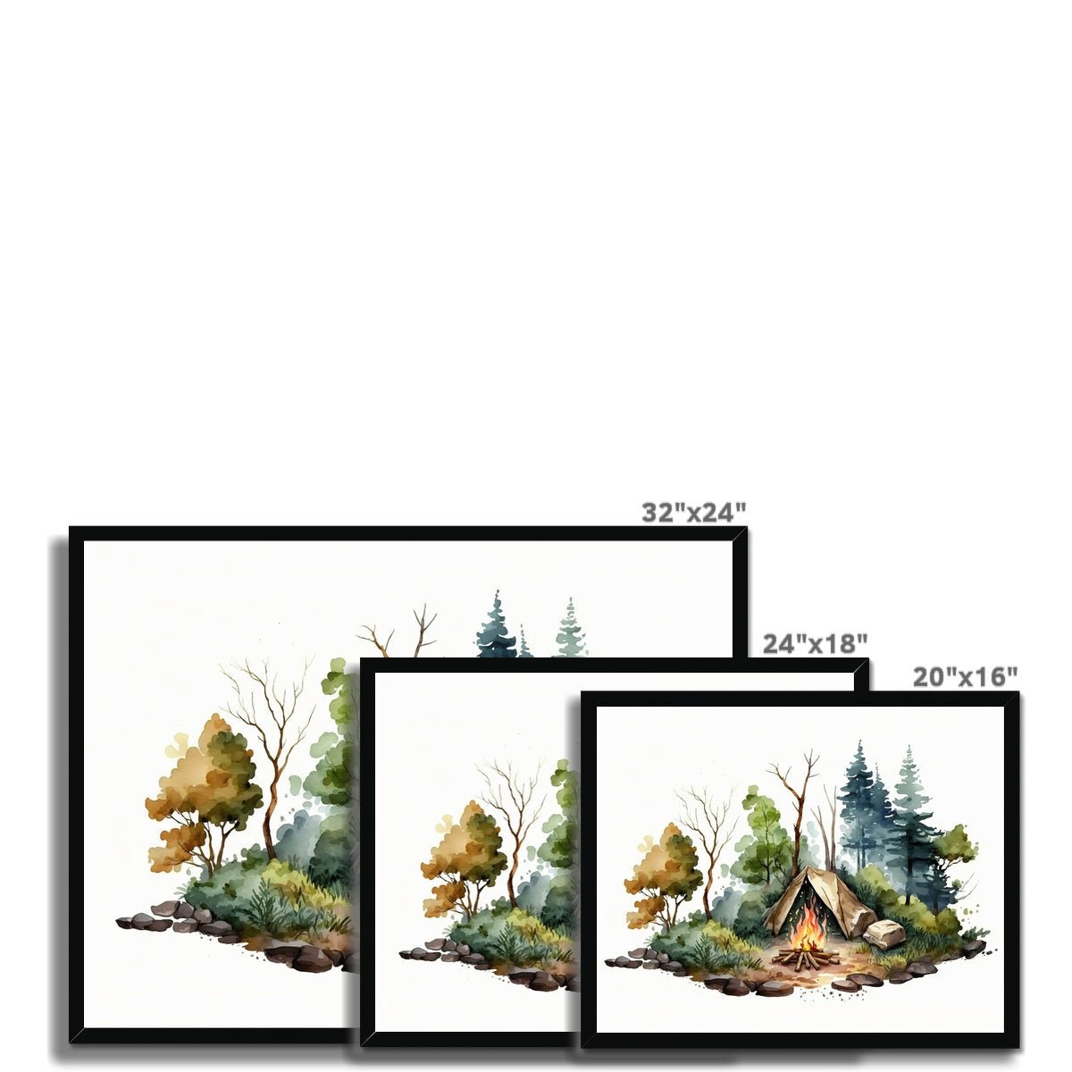 Nature's Serenity - Cozy Forest 1 5 - Landscapes Poster Print by doingly