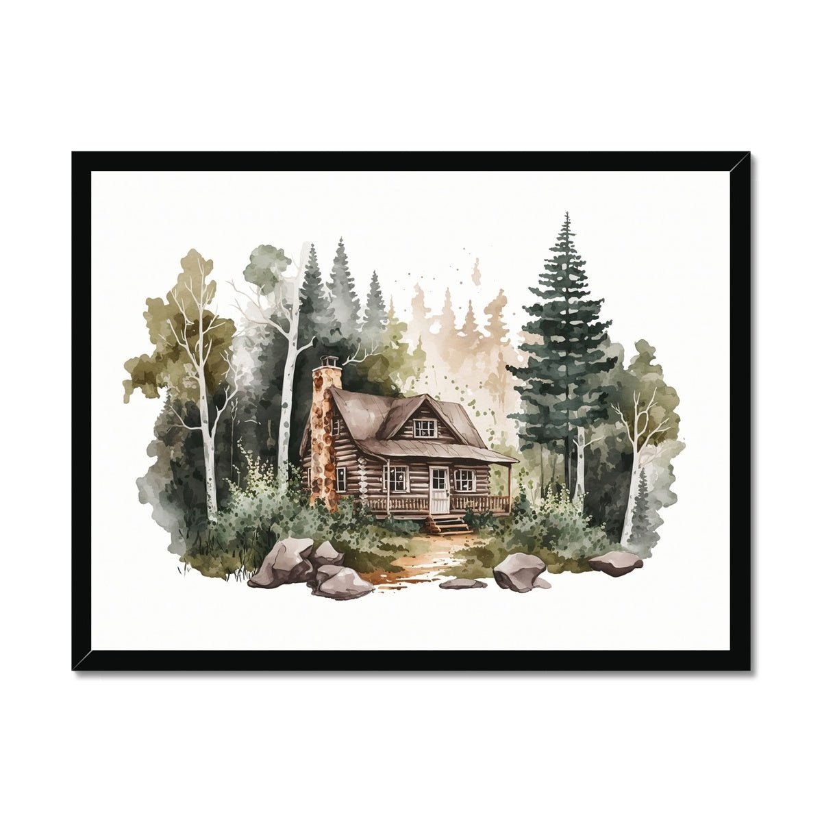 Nature's Serenity - Cozy Forest 2 1 - Landscapes Poster Print by doingly