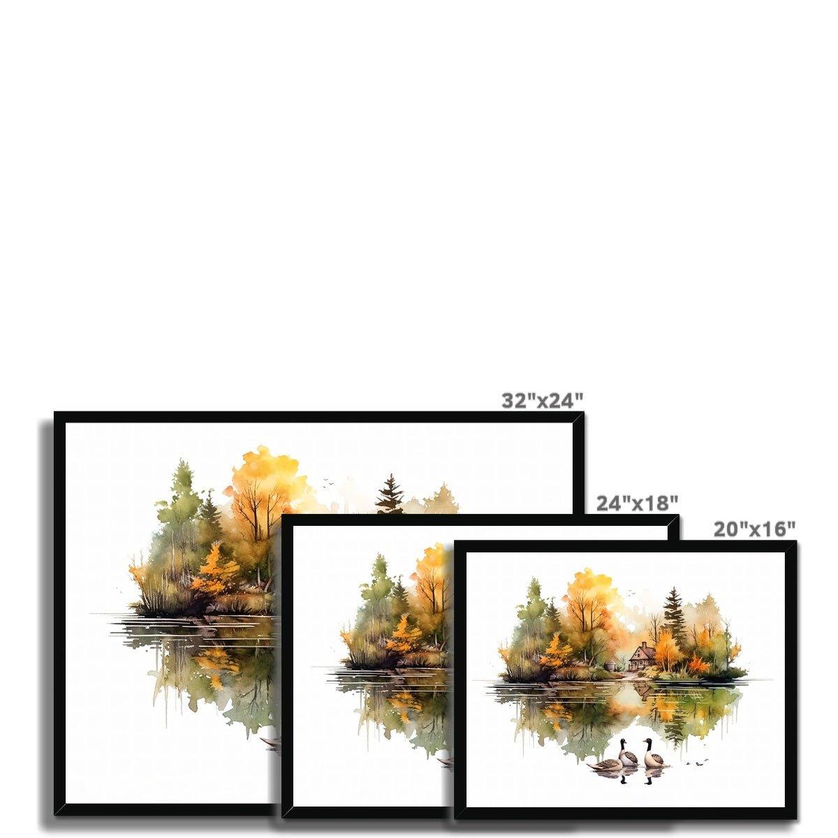 Nature's Serenity - Cozy Forest 4 5 - Landscapes Poster Print by doingly