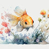 Nature's Serenity - Goldfish Blossoms 2 2 - Animal Poster Print by doingly