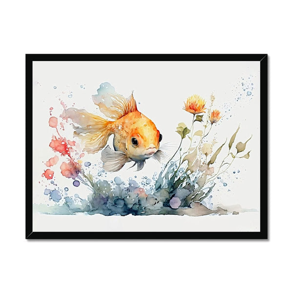 Nature's Serenity - Goldfish Blossoms 2 1 - Animal Poster Print by doingly