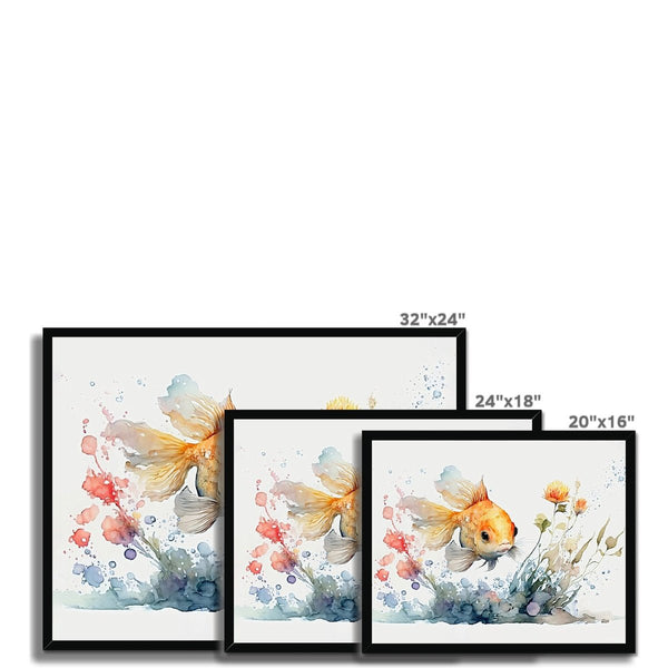 Nature's Serenity - Goldfish Blossoms 2 5 - Animal Poster Print by doingly