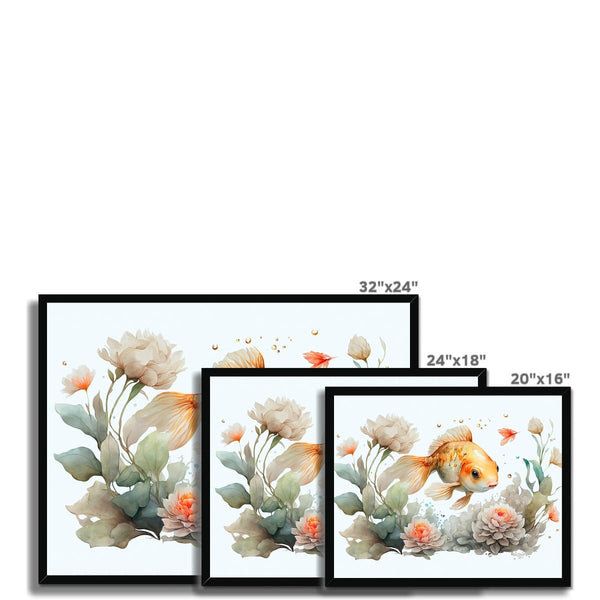 Nature's Serenity - Goldfish Blossoms 3 5 - Animal Poster Print by doingly