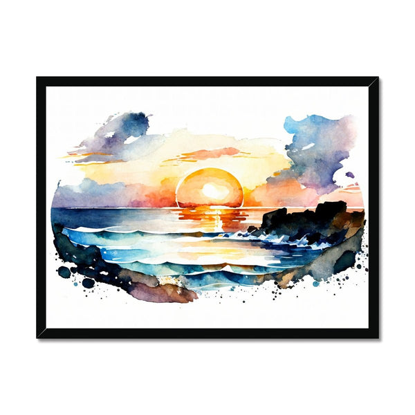 Nature's Serenity - Serene Sunsets 1 1 - Landscapes Poster Print by doingly