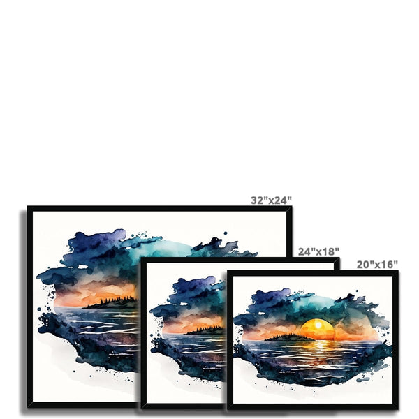Nature's Serenity - Serene Sunsets 3 5 - Landscapes Poster Print by doingly