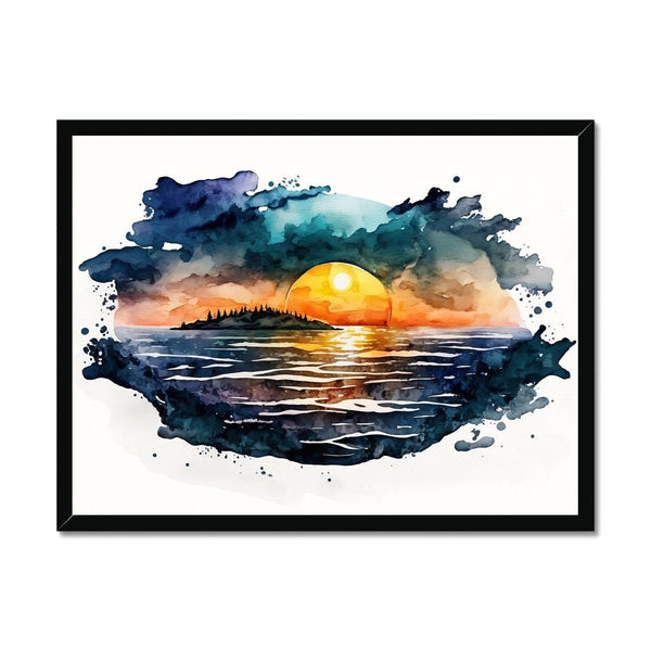 Nature's Serenity - Serene Sunsets 3 1 - Landscapes Poster Print by doingly