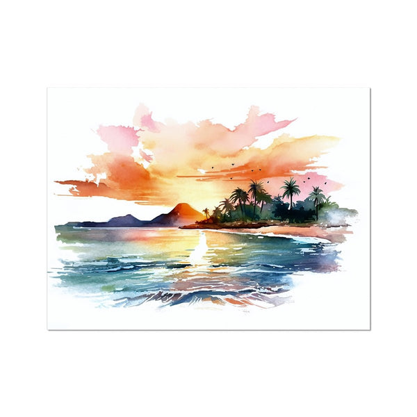 Nature's Serenity - Serene Sunsets 4 6 - Landscapes Poster Print by doingly