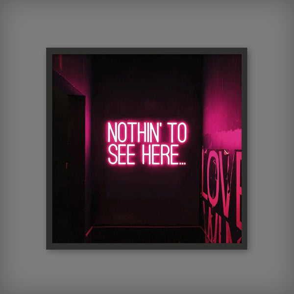Nothin' To See (Neon Tile) - New Art Print by doingly