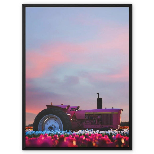 Tractors & Tulips 3 - Farm Life Canvas Print by doingly
