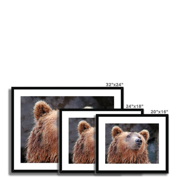 Portrait - Bear 5 - Animal Matte Print by doingly