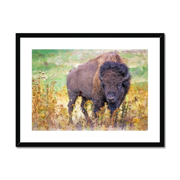 Portrait - Bison 1 - Animal Matte Print by doingly