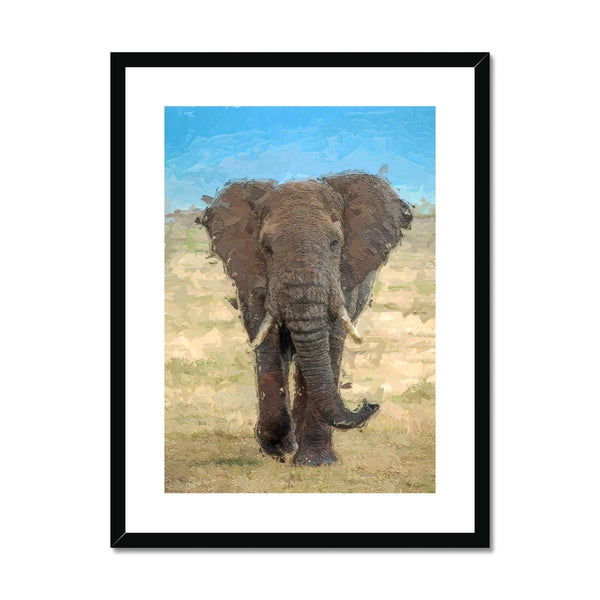 Portrait - Elephant 1 - Animal Matte Print by doingly