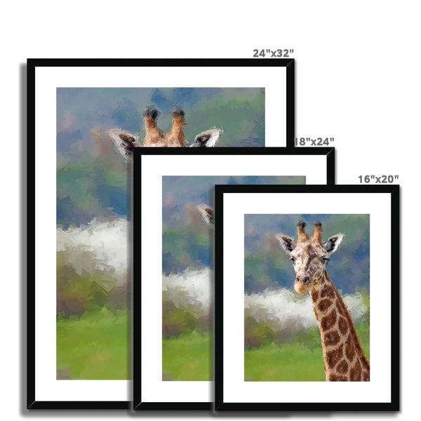 Portrait - Giraffe 5 - Animal Matte Print by doingly