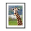 Portrait - Giraffe 1 - Animal Matte Print by doingly