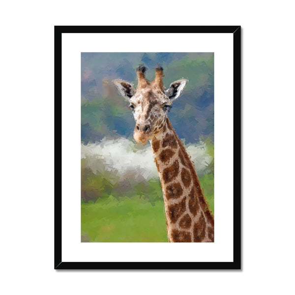 Portrait - Giraffe 1 - Animal Matte Print by doingly