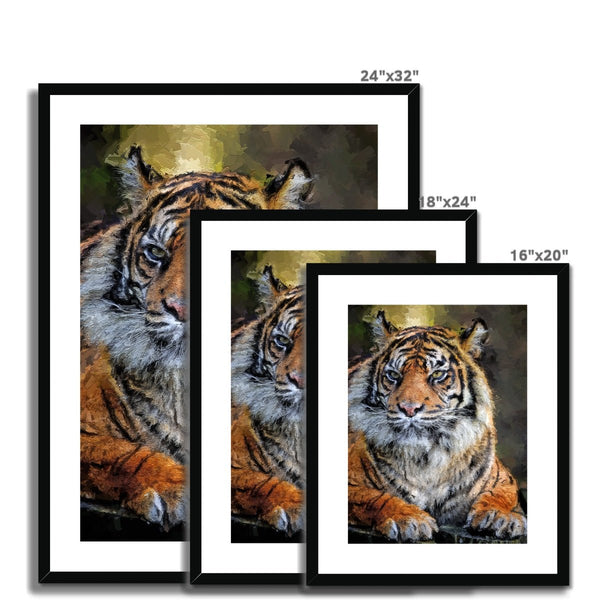 Portrait - Tiger 5 - Animal Matte Print by doingly