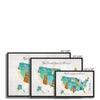 United 9 - Map Canvas Print by doingly